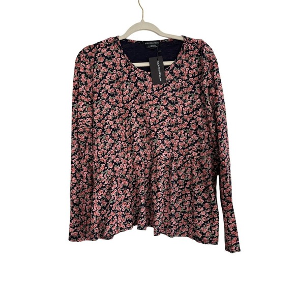 Asos Wednesdays Girl Floral top Made in Englad Size 18 - Picture 1 of 4